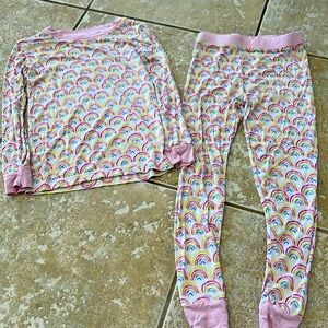 Little sleepies rainbow pajamas 5/6 great condition.